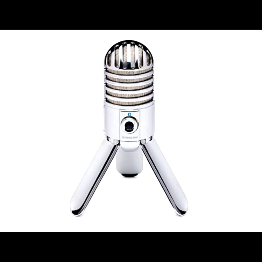 •New Samson Meteor Mic USB Studio Condenser Microphone (Chrome)•